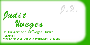 judit uveges business card